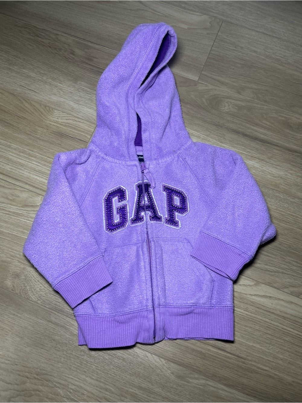 GAP Purple Baby Fleece Hooded Zip-Up